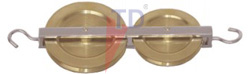 PULLEY-DOUBLE IN LINE BRASS